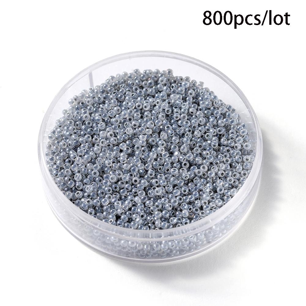 500/800Pcs/Lot 2/3mm Candy Color Glass Seed Beads Cute Bulk Small Bead Bracelet Handicraft for DIY Jewelry Making Accessories