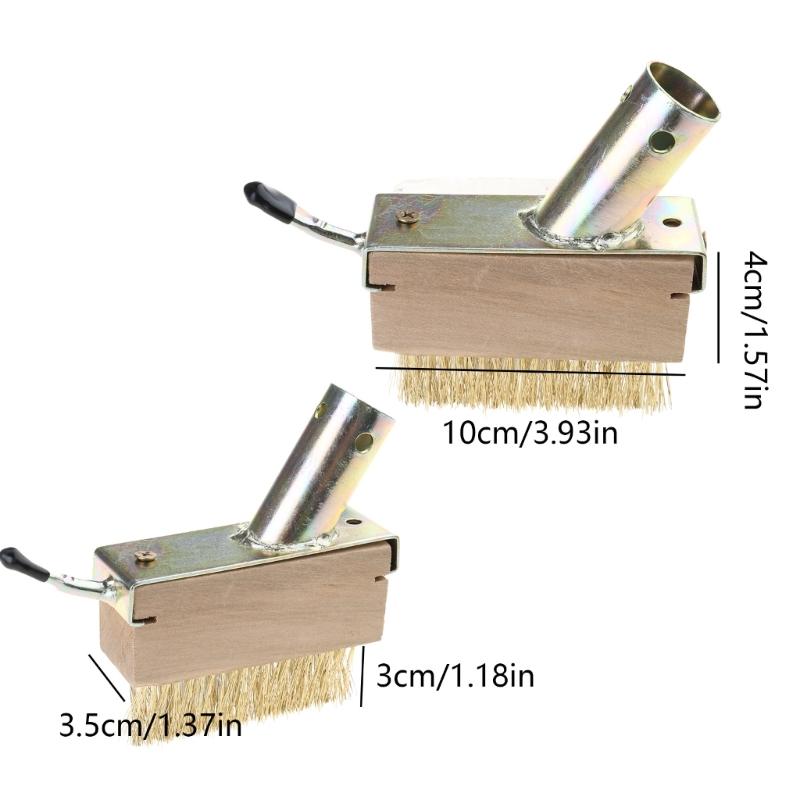 Durability Stainless Steel Weeding Brush Flexible Length Crack Weeder for Various Heights, Easy Head Replacement