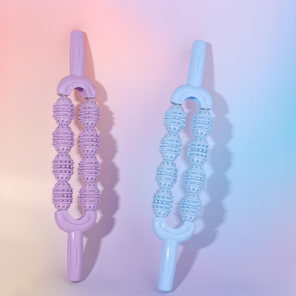 Multifunction Roller Ball Massage Stick Fitness Fascia Stick Portable Yoga Massage Stick  Calves