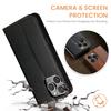 FIERRE SHANN Für iPhone 16 Pro Max Hülle PU Leder Klappständer Brieftasche Handyhülle