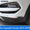 For Hyundai Tucson 2015 2016 2017 2018 Steel Front Rear Corner Bumper Trim Anti-Collision Strip Exterior Accessories Car Styling