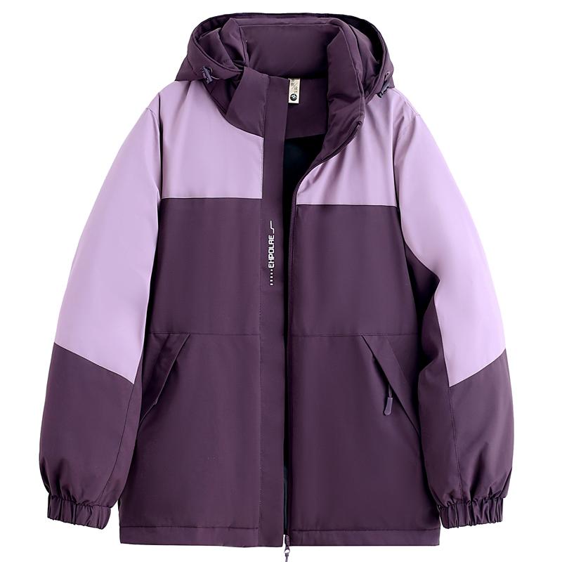 Fashion Winter Woman Parkas Hooded Thick Warm Outerwears Loose Long Sleeve Plus Size Jacket Women's Coats