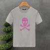 High Quality Style Luxury Brand Cotton Bone Print Couple Tees Summer Harajuku Men/Women Short Sleeve T-shirt Asian Size S-5XL