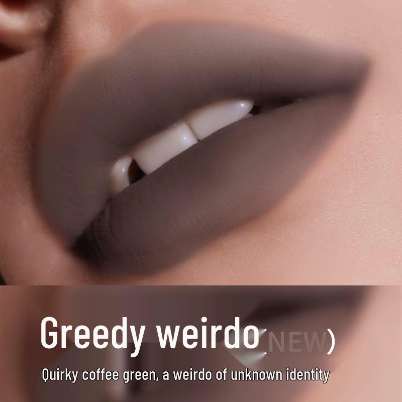 HYNTOOR Black Rabbit Matte Mist Macaron Lipstick – Student-Friendly Lip Gloss