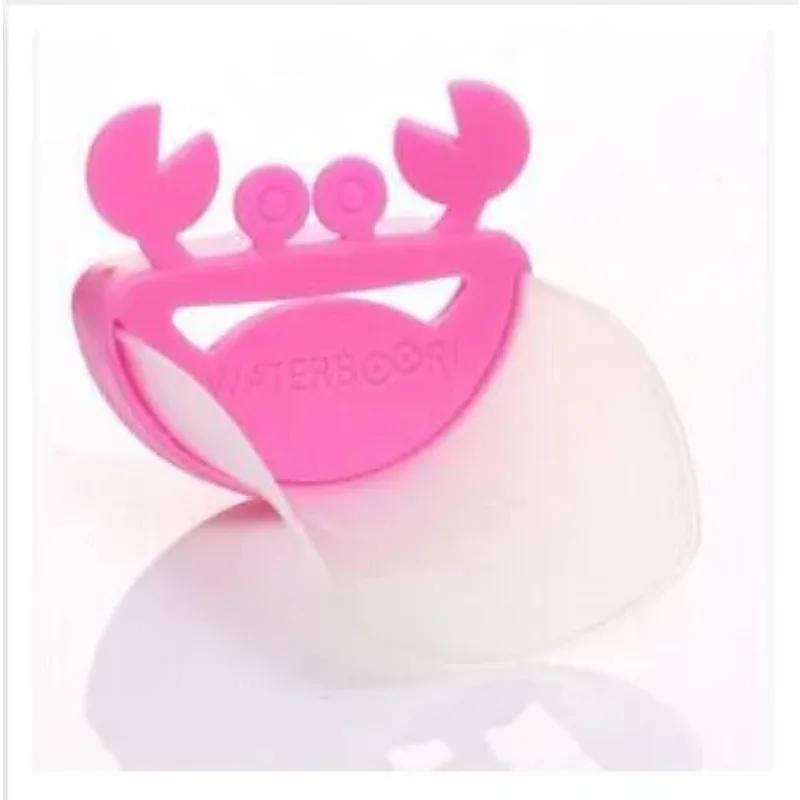 Cute Bathroom Sink Faucet Chute Extender Crab Children Kids Washing Hands 4 colors