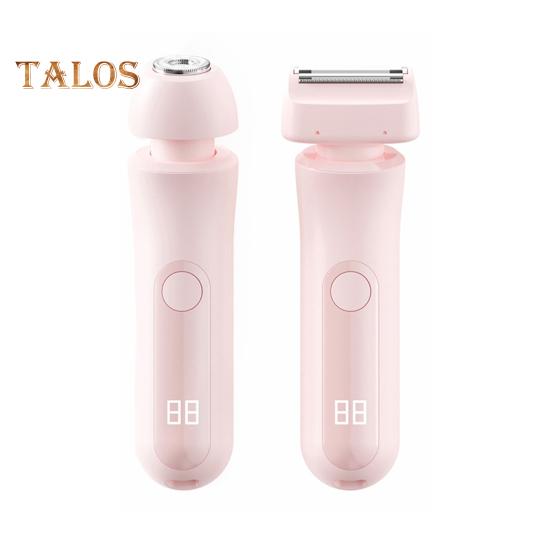 Double Heads Women Electric Shaver USB Rechargeable Waterproof Portable Face Body Bikini Area Arm Leg Hair Removal Epilator Razor Trimmer