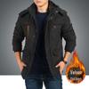 2025 Autumn/Winter Men's Retro Style Thickened Cotton Windbreaker Jacket