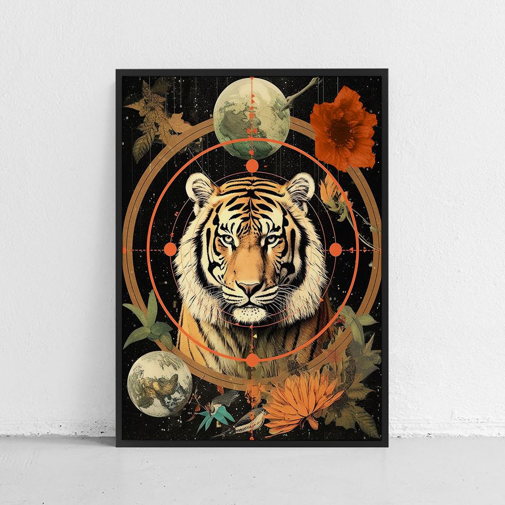 Poster Collage Tiger Cosmos