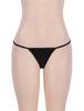 Oh Yeh Sexy Plus Extra Metallic Panty Set Women's T-Back Panties, Lingerie, Size, Small, G-String (2XL, Black)