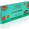 Bless-Lavender -Incense-Sticks 100%-Natural-Handmade-Hand-Dipped-Incense-Sticks Organic-Chemicals-Free for-Purification-Relaxation-Positivity