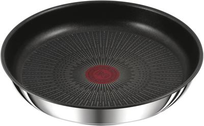 Tefal Bratpfanne mit abnehmbarem Griff, 26 cm, IH, gaskompatibel, frei von gefährlichen Substanzen wie PFOA, Neo IH Edelstahl, unbegrenztes Braten