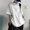Trendy American Craftsman Men's Short-Sleeve Hooded T-Shirt with Half-Zip