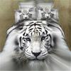 White Tiger Children Duvet/doona Cover Set King Queen Single Size Boutique Bedding Set