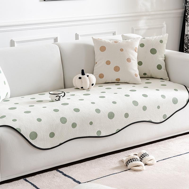 Irregular Chenille Sofa Cushion Four Seasons Universal Non-Slip Cushion Special-Shaped High-Grade Gradient Color Lazy Style Cover Cloth