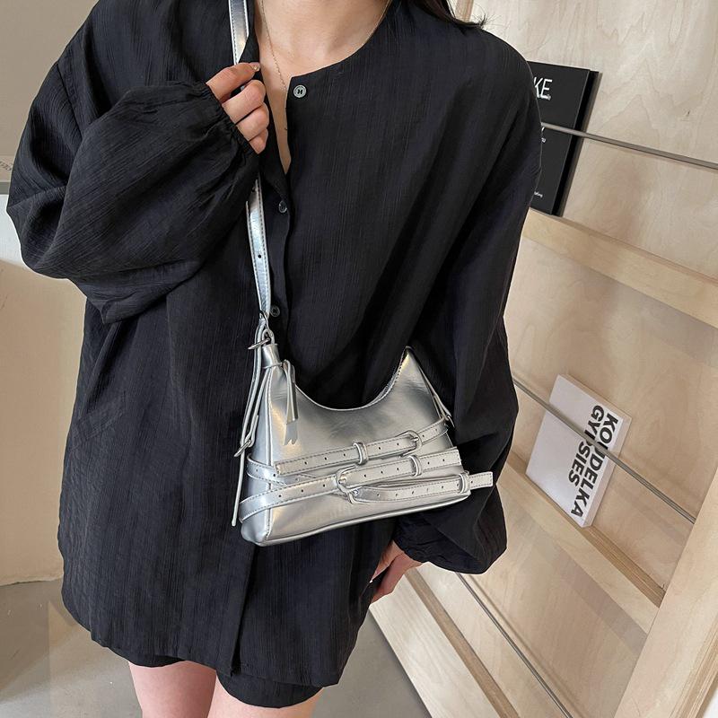 Versatile Crossbody Bag for Women Red Wine Shoulder Bags Monochromatic Texture Fashionable Shopping and Travel Women's Bags