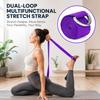 with Metal D Ring Buckle Adjustable Stretch Strap 183*3.8cm Fitness Belt  Sports Stretching