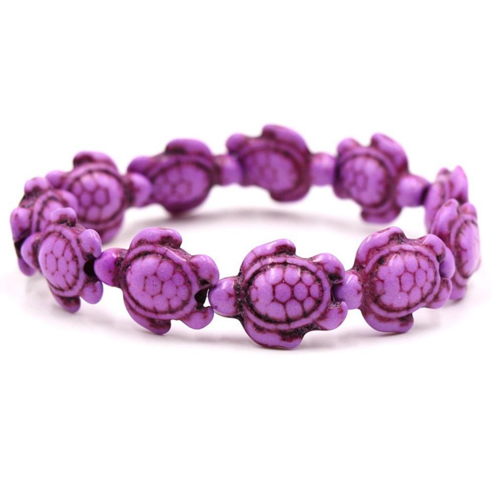 Bohemian Blue Turquoise Turtle Bracelet Ornaments Turtle Bracelet Chain  Women