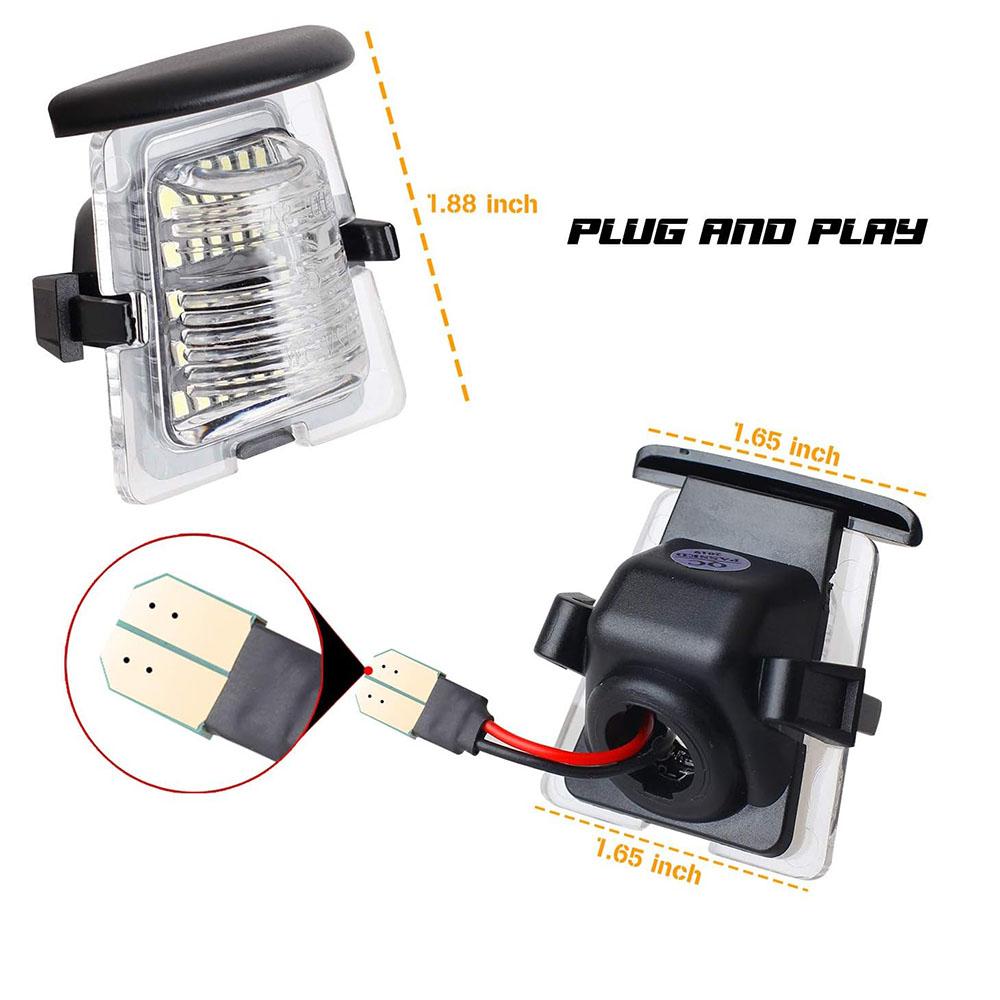 New Car Rear Clear Len LED License Plate Light 68064721AA For Jeep Wrangler JK 07-17