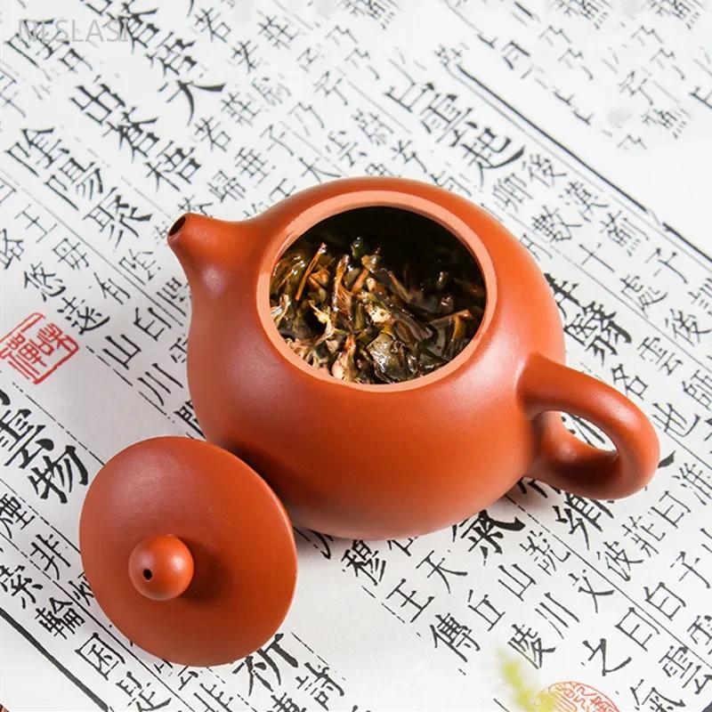 Tradition Zhu Mud Zisha Teaware Chinese Yixing Purple Clay Tea Pot Household Filter Teapot Gifts Customized Beauty Tea Infuser
