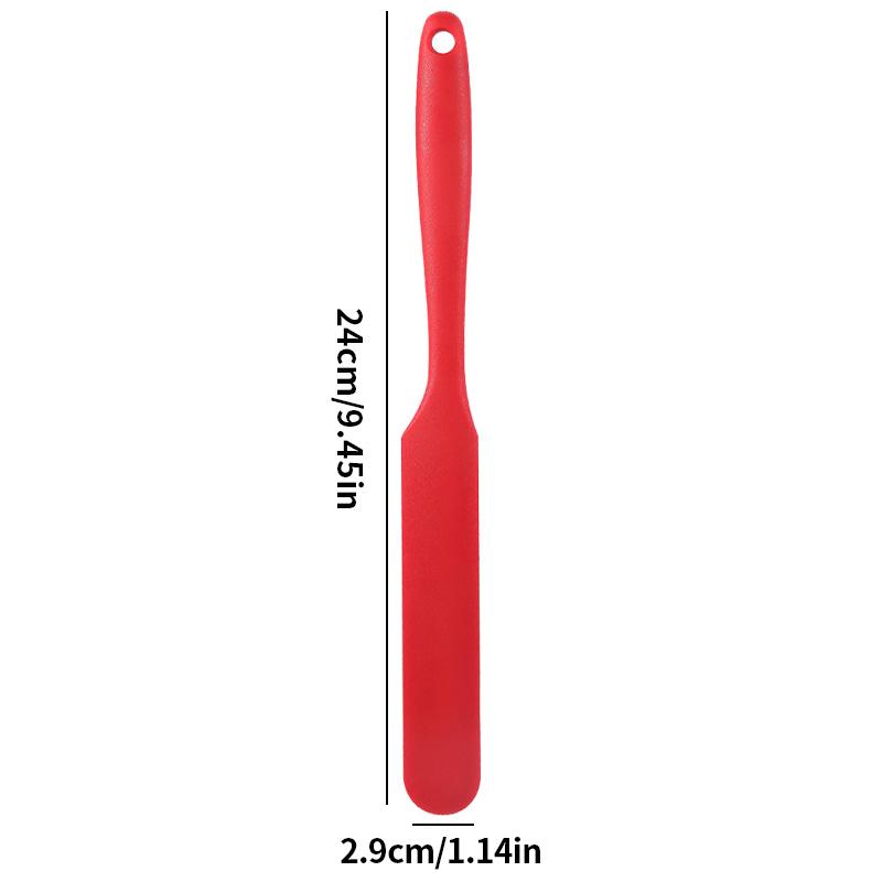 1 piece - Heat resistant silicone spatula, long handle cake cream mixer, baking dough scraper, candy tool, kitchen accessories