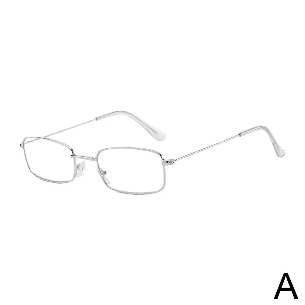 

Small Square Alloy Frame Glasses Retro Reading Eyeglasses Anti Blue Light Presbyopic Eyewear Women Men Metal Clear Lens