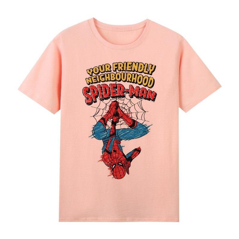 

2026 new Marvel SpiderUnisex 2 Unisexs Tshirt 100 pure cotton short sleeve 4XL