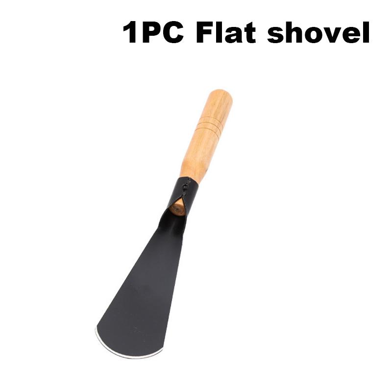 Multi-functional Garden Shovel for Planting Flowers Weeding Loosening Soil with Sturdy Iron Hoe for Wild Vegetables Harvest