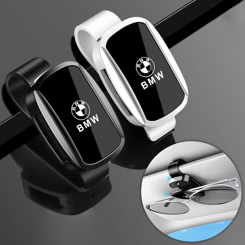 New Car Sun Visor Glasses Holder Sunglasses Case For BMW X1 X2 X3 X5 X4 X6 X7 G30 G20 G32 G11 G12 F40 F30 F20 F10 F34 Sticker UU4