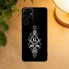 Freemasonry Symbol Phone Case For Samsung S25,24,23,22,30,21,10,9,Ultra,Plus,Lite Soft Black Case
