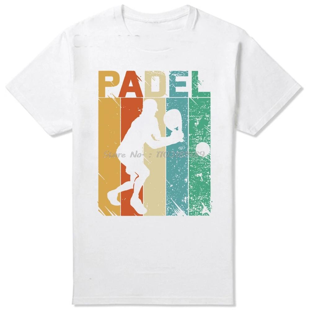new model Never Underestie An Old Guy Who Plays Padel T Shirt Summer Grh Cotton Streetwear Short Sve Tennis Player Gif