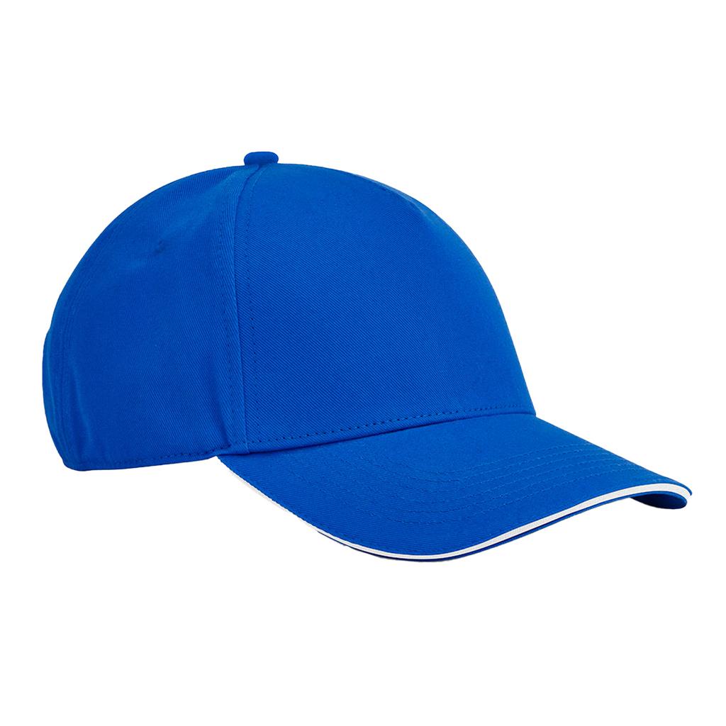 EarthAware Classic 5 Panel Organic Cotton Sandwich Peak Baseball Cap