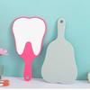 Tooth Shaped Handheld Makeup Mirror Cute Makeup Mirror with Handle Handheld Dental Makeup Mirror