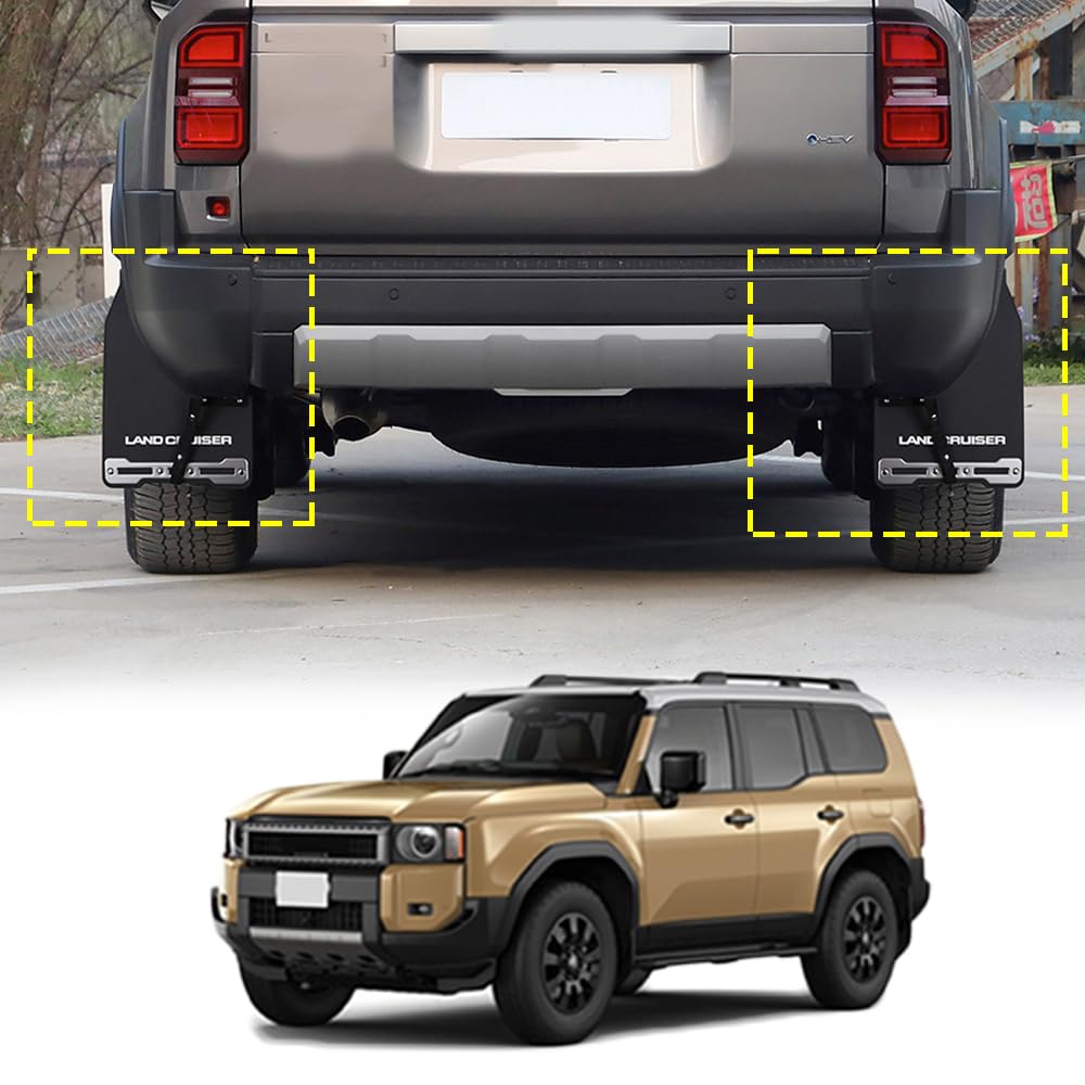 FOR New Land Cruiser 250 TRJ250W GDJ250W Custom Parts Car Fender Front and Rear Wheel Splash Guards PP EPDM Material Design Protection External