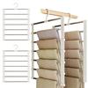 Multifunctional Pants Hanger Space-Saving Trouser Rack Organizing Jeans Slacks Skirt Garment Hanger for Closet Wardrobe