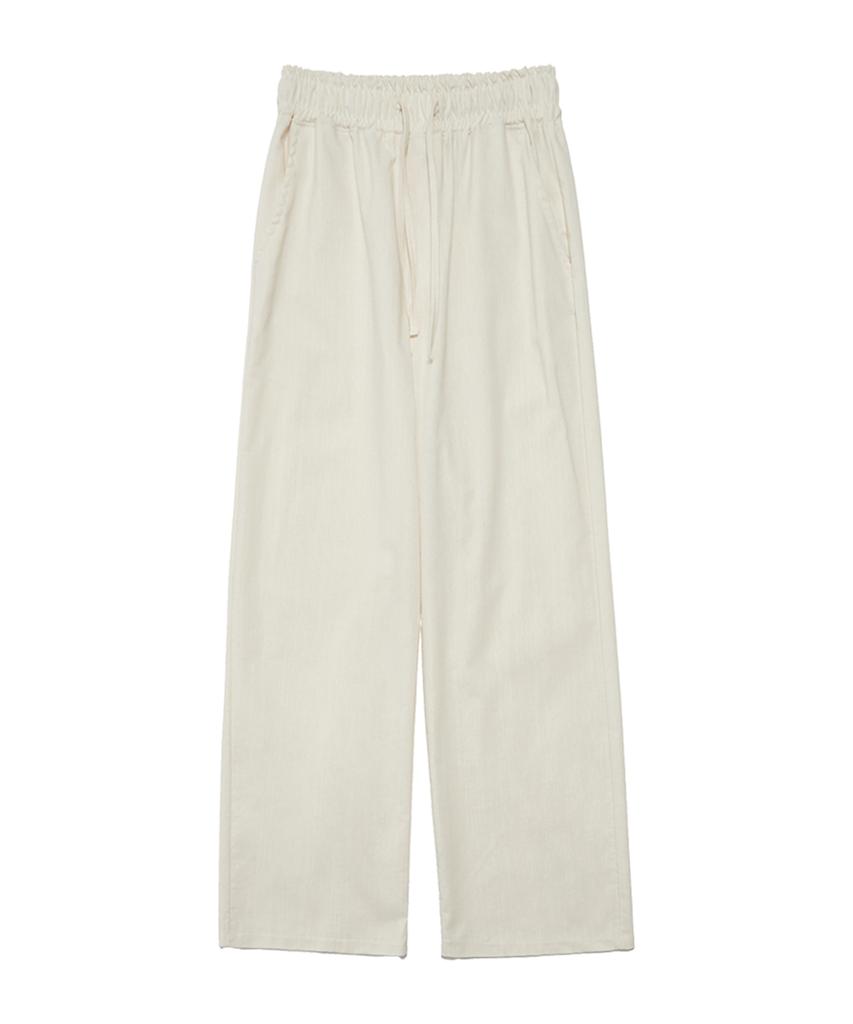 Metapeo Met Summer Wide Elastic Pants Ivory