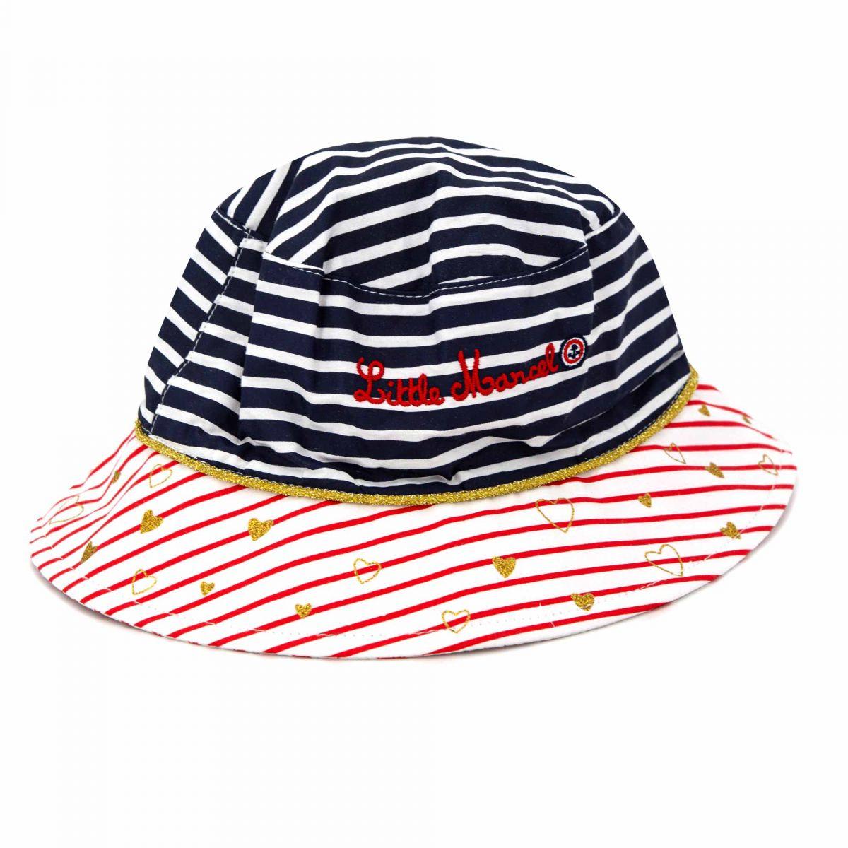 

Двухцветный хлопковый боб в полоску для мальчиков LITTLE MARCEL