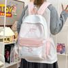 Schoolbag Fog Cloud Blue Star Light Clear Feeling Small Backpack Korean Sweet Age Reduction Heart Shopping Backpack