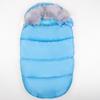 Sleeping bag for stroller gondoli seat for sled winter autumn warm soft blue