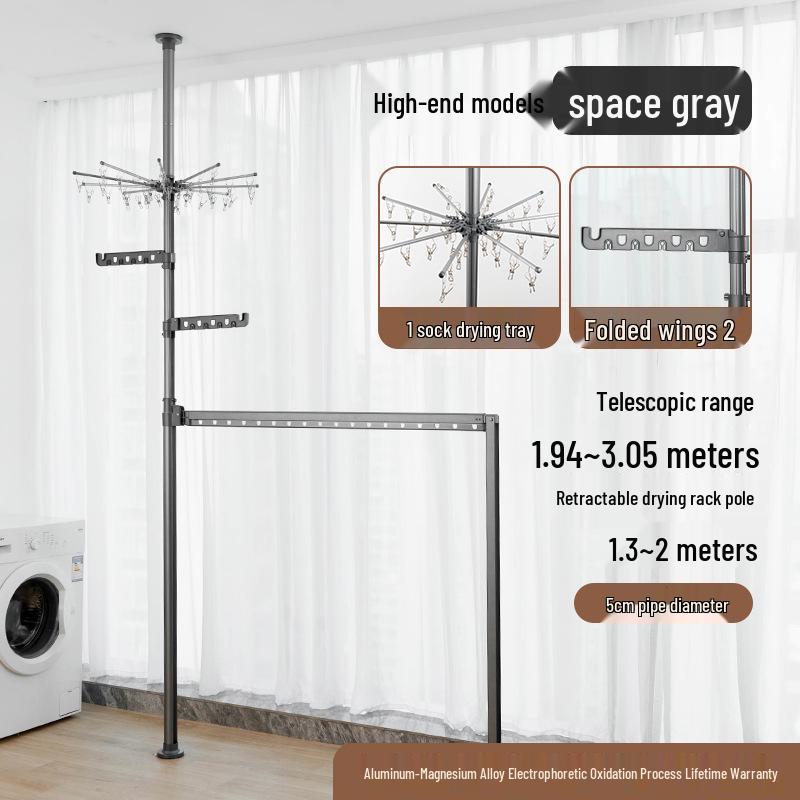 Top-Tier Telescopic Freestanding Clothes Drying Rack for Bedroom 