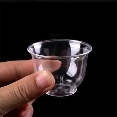 50pcs 60ml Shot Cup Disposable Kung Fu Tea Cup Drinkware Clear Plastic Tea Cup Entertain Guests