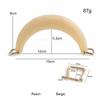 Semi-circular Acrylic Handle with Square Buckle Women's Bag Handle Woven Bag Handle DIY Handmade Bag Accessories