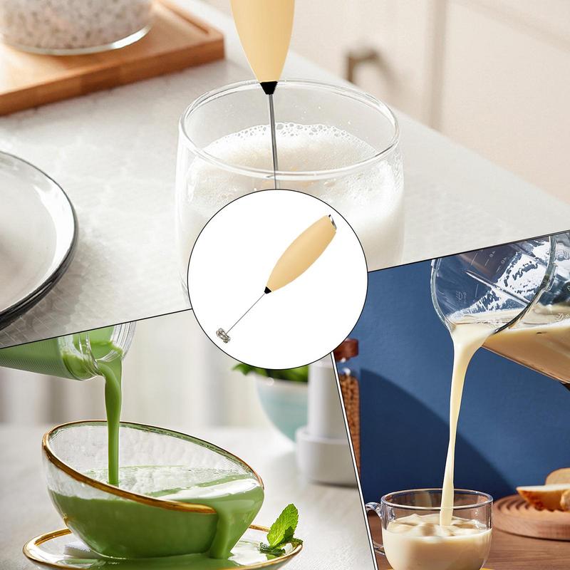 Milk Frother Handheld Foam Maker Handheld Powerful Egg Whisk Drink Mixer For Coffee Cappuccino Latte Matcha Hot Chocolate
