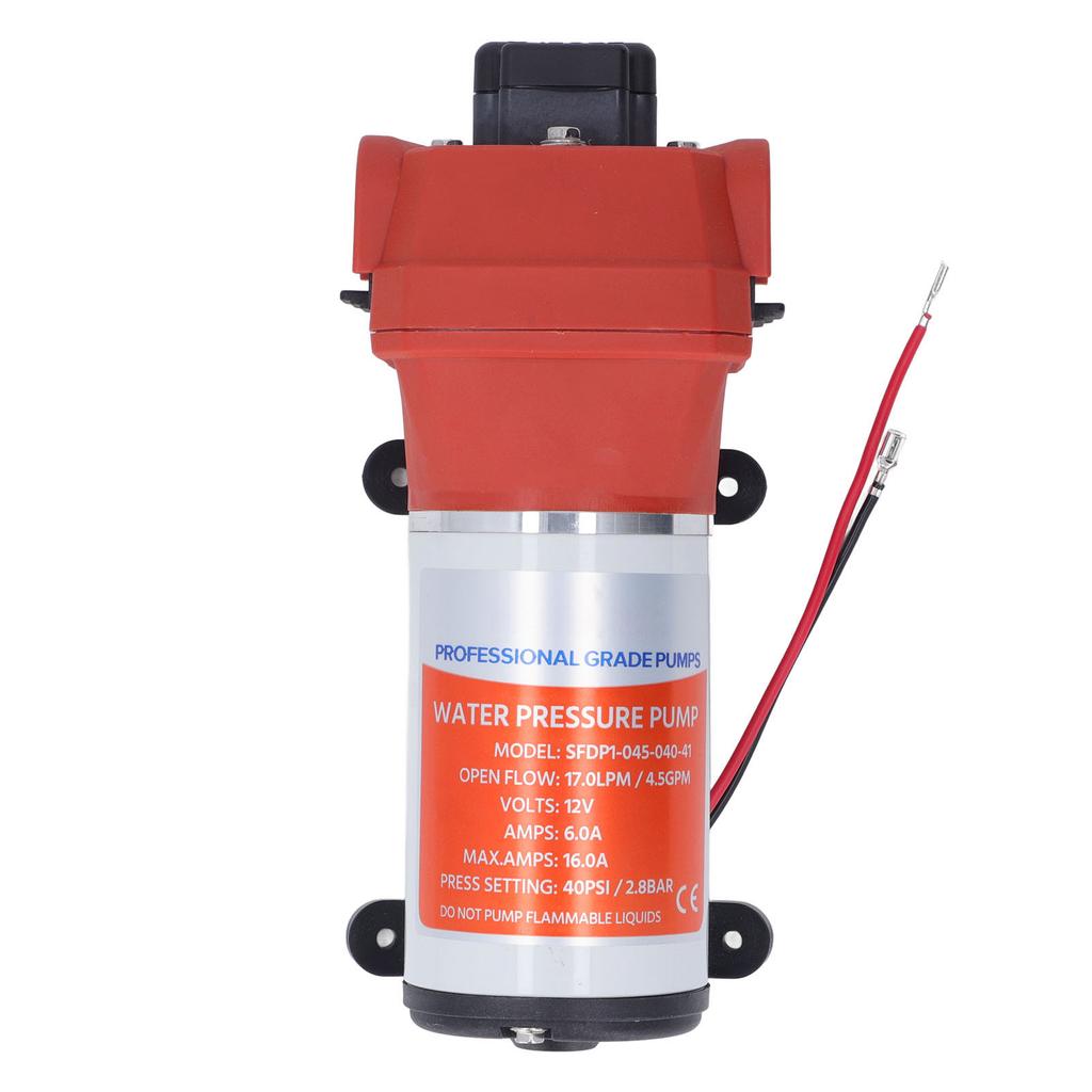 12V Diaphragm Pump High Pressure Large Torque Leak Proof Self Priming Pump for Yacht RV Cleaning Machine