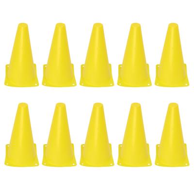 10Pcs Scoccer Cone 23cm Sports Training Traffic Cone Barrier for Basketball Football Skateboards