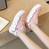 Fashion 2025 autumn Spring Thick Bottom Women's Shoes Casual Patchwork Leather Sneakers Casual Vulcanised Shoes Ladies Chaussure Femme
