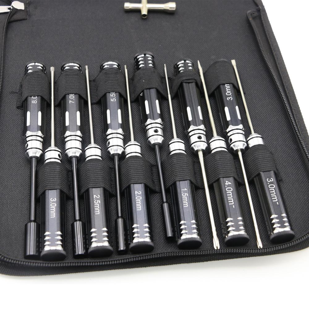 18-in-1 / 23-in-1 RC Gereedschapskits Schroevendraaier Tangen Zeskant Dop Socket Reparatie Doos Set voor het Repareren van RC Vliegtuigen RC Auto Model Speelgoed