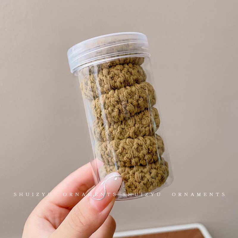 Kleiner Bär Hochelastisches Kaffee-Haargummi für Frauen und Mädchen - Langlebig, Schlicht und Elegant