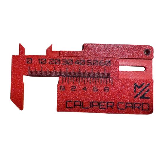 3D Printed Caliper Card Caliper Ruler Sliding Gauge Ruler Measuring Tool Portable Vernier Caliper Keychain Pendant for Quick Measurements