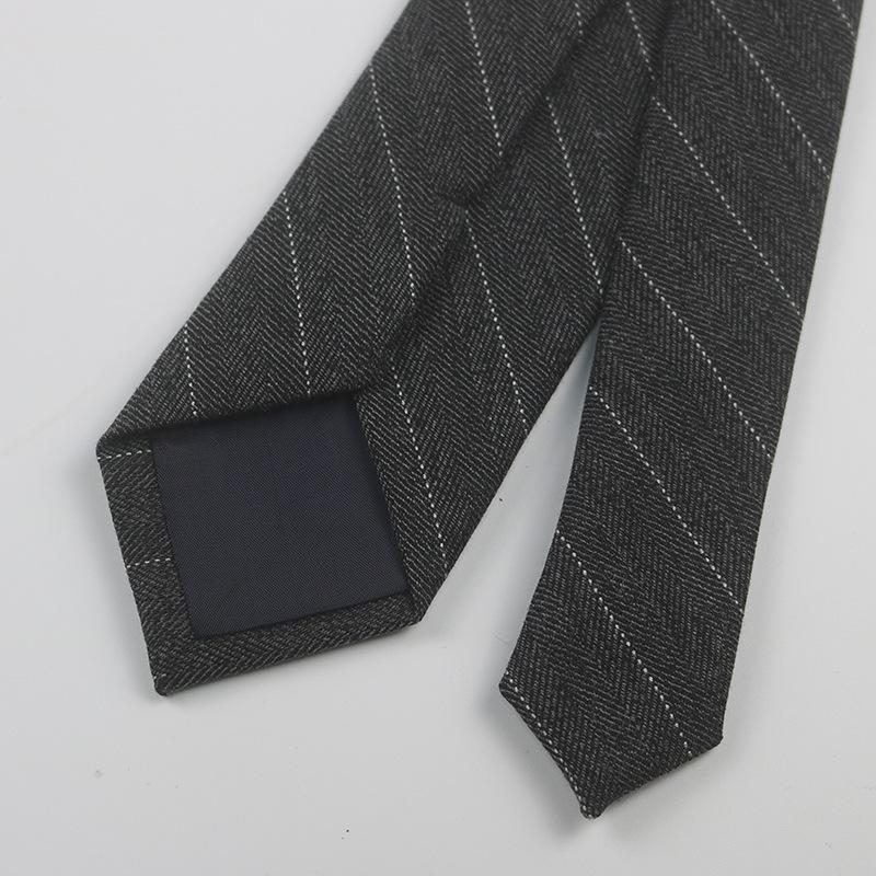 Wool Blended Tie Men'S And Women'S Casual British Striped Plaid Small Fragrant Style Photography Gentleman'S Hand Tie