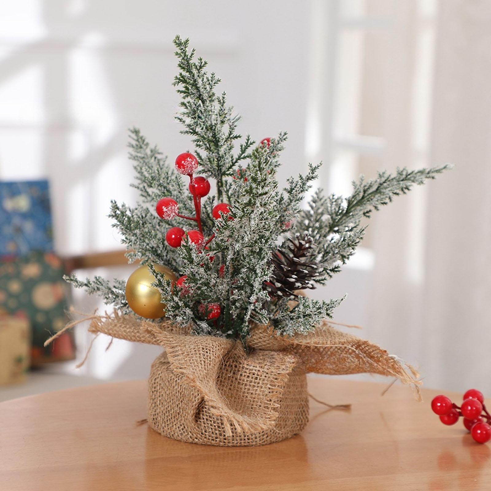 

Искусственная Рождественская Елка Настольная Маленькая Елка ПЭ Рождественское Украшение Рождественские Украшения Маленькая Рождественская Елка One Size